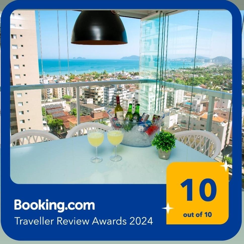 Apartamento Sol Dourado Vista Mar Guaruja Enseada Eksteriør billede